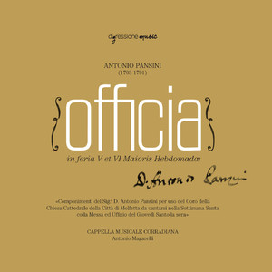 Proprium et Ordinarium Missæ in Coena Domini - Sepulto Domino ∙ Largo assai
