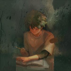 little boy in ripped jeans