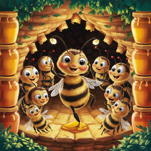 Η μελισσούλα στην κυψέλη