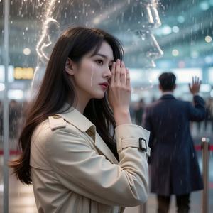 空港の別れ by Maybe ( 眉媚)