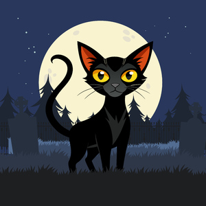 Страшная история про чёрную кошку