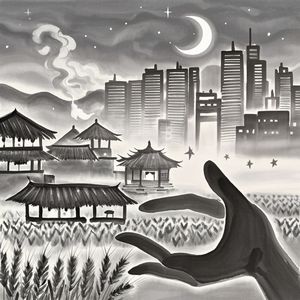 老照片里的炊烟-心中想