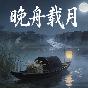 晚舟载月