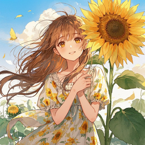 瞳の中のひまわり