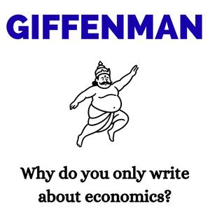 Why do you only write about economics?