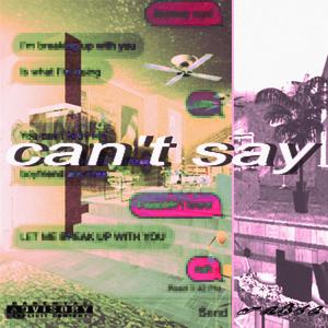 can't say