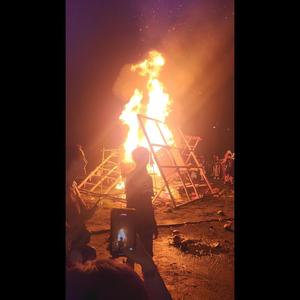 I see a fire (Bali before Silent Day Parade)