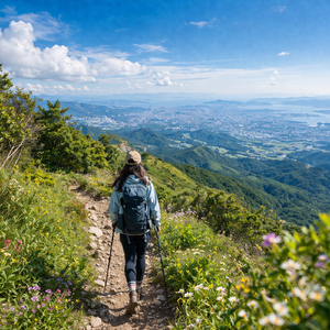 初夏の空へ続く山歩き