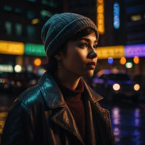 Under the city lights