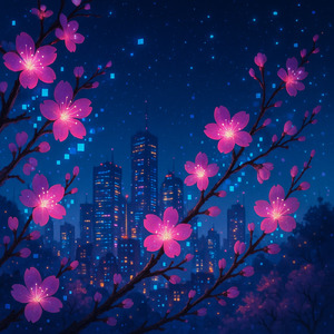 デジタルの空に咲く