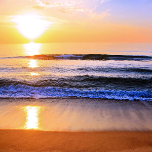 青い波のリズム