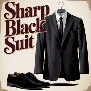 Sharp Black Suit
