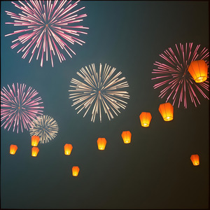 空を照らすパレード