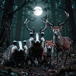 Тихо в лесу, только не спит барсук