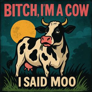 bitch im a cow i said moo