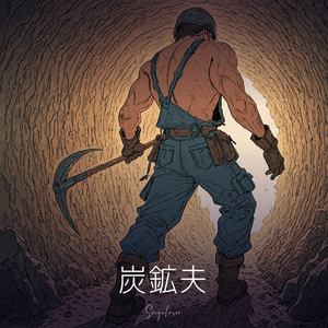 炭鉱夫 #Rock by singularia