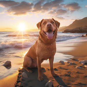 Brisa Gentil Para Las Mascotas En El Océano