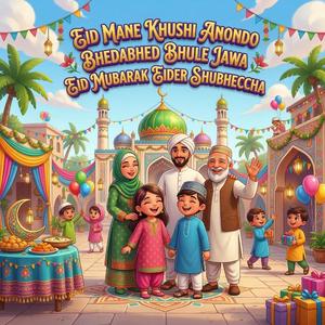 ঈদ মানে খুশি আনন্দ ভেদাভেদ ভুলে যাওয়া ঈদ মোবারক ঈদের শুভেচ্ছা Eid Mane Khushi Anondo Bhedabhed Bhule Jawa Eid Mubarak Eider Shubheccha