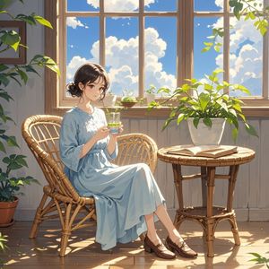 午后茶叙-程家菇娘