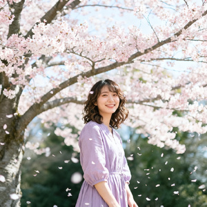 桜の木の下に立っていれば誰でも美しい
