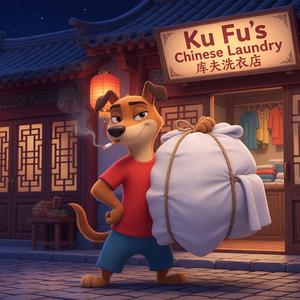 CASH ONLY AT KU FU LAUNDRY