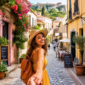 Bright European Street Adventure
