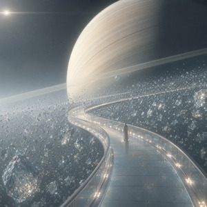土星リングの遊歩道