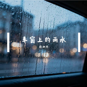车窗上的雨水