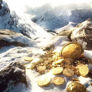 雪山之巅The top of the snowy mountain.