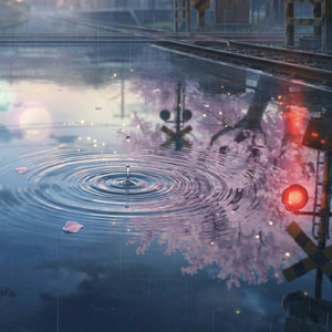 桜のノイズ、雨の踏切
