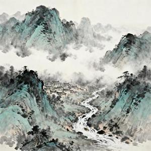 残阳染透旧城墙