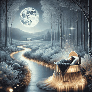 A Moonlit Path Becoming Lullaby