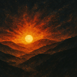 Sunrise Over Mountains