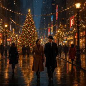 Snowy City Nights Magical Christmas Lights & Cozy Holiday Vibes