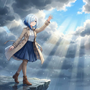 雲を抜けて