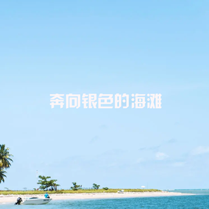 奔向银色的海滩