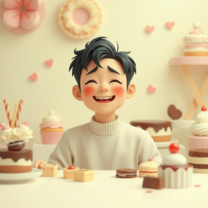 歯磨きはスイーツの誘惑 ハモリのアイス