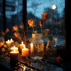 Suaves Gotas De Lluvia En La Ventana Del Sueño