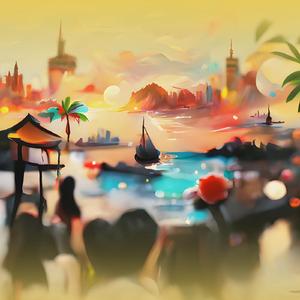 Shadow man in the floor