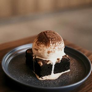 Brownie and Ice Cream