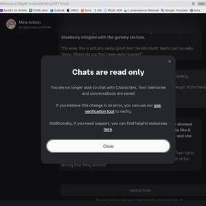 my character ai account got bricked