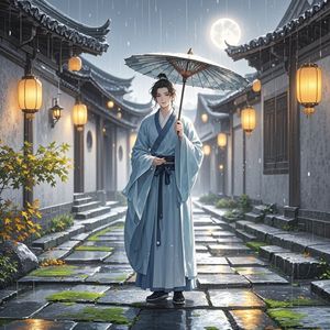 雨织秋光