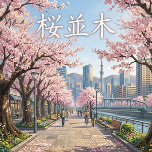 桜並木
