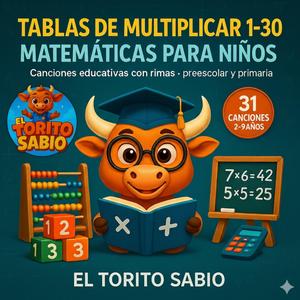Tabla del 10 — multiplica cantando, aprendizaje divertido en familia (con parte en inglés al final)