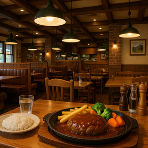 Hamburger restaurant "Sasayaka"