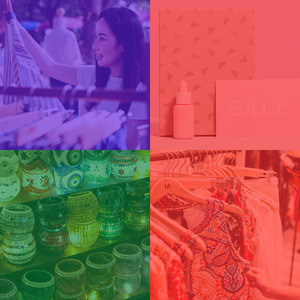 柔和的购物中心时刻