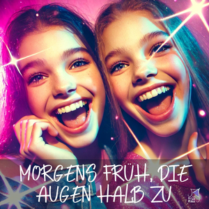 Morgens früh, die Augen halb zu