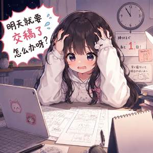 明天就要交稿了 怎么办呀