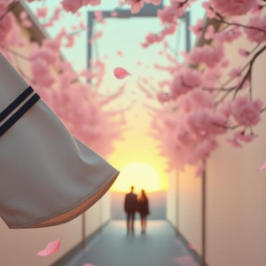 桜が舞うこの坂道で