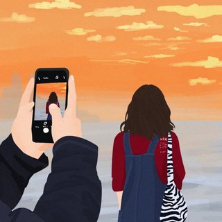 我仅存的浪漫，日落时分你一半